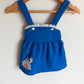 Vintage Circus Tent Overall Dress / 6-12m?