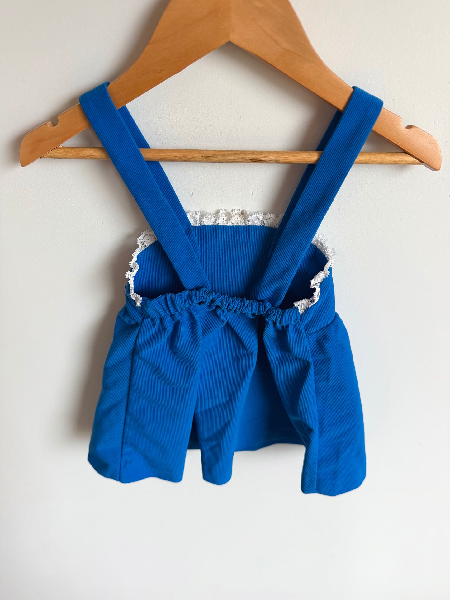 Vintage Circus Tent Overall Dress / 6-12m?