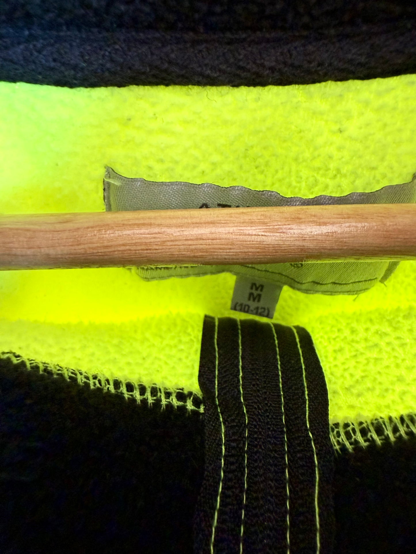 Fleece Neon Half Zip Sweater / 12 years
