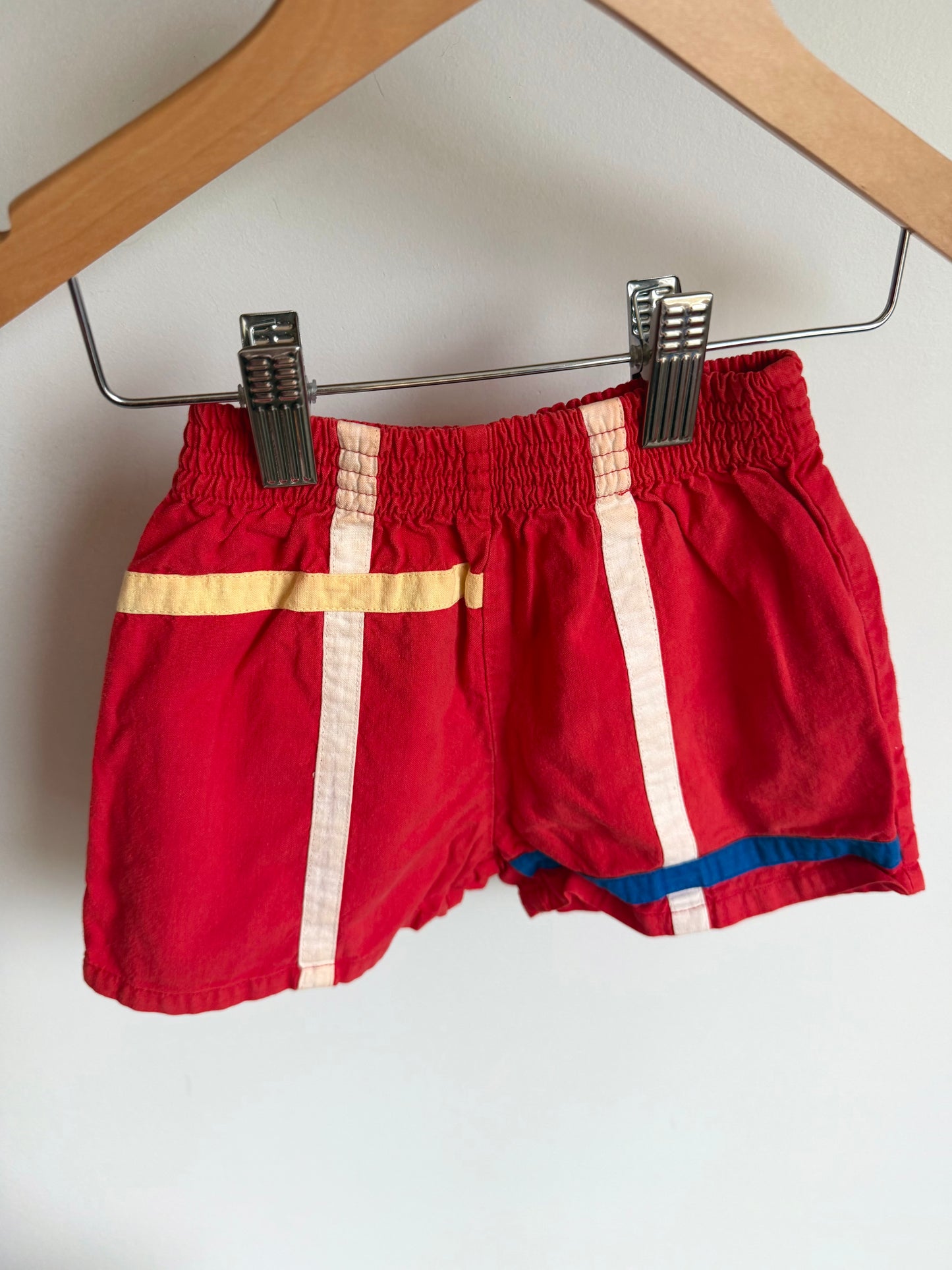 Vintage Stripes Red T-Shirt + Shorts Set / 3T