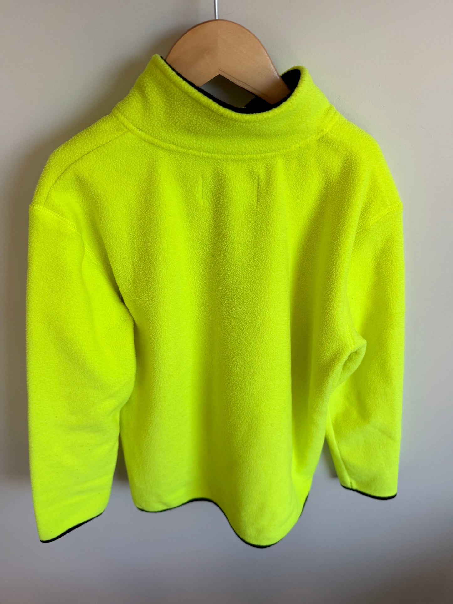 Fleece Neon Half Zip Sweater / 12 years