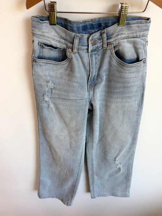 Levi's Distressed Straight Leg Jeans / 12 years