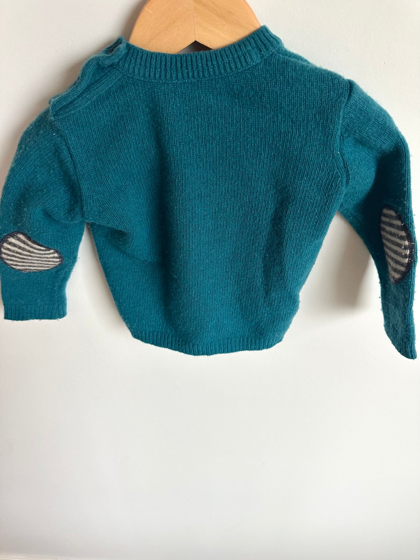 Lambs Wool Zebra Sweater / 6-12m