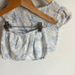 White Patterned Pocket Top + Shorties Set / 6-12m