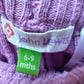 Pink Thick Cable Knit Leggings/ 6-9m