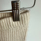 Cream Fuzzy Knit Leggings / 9-12m