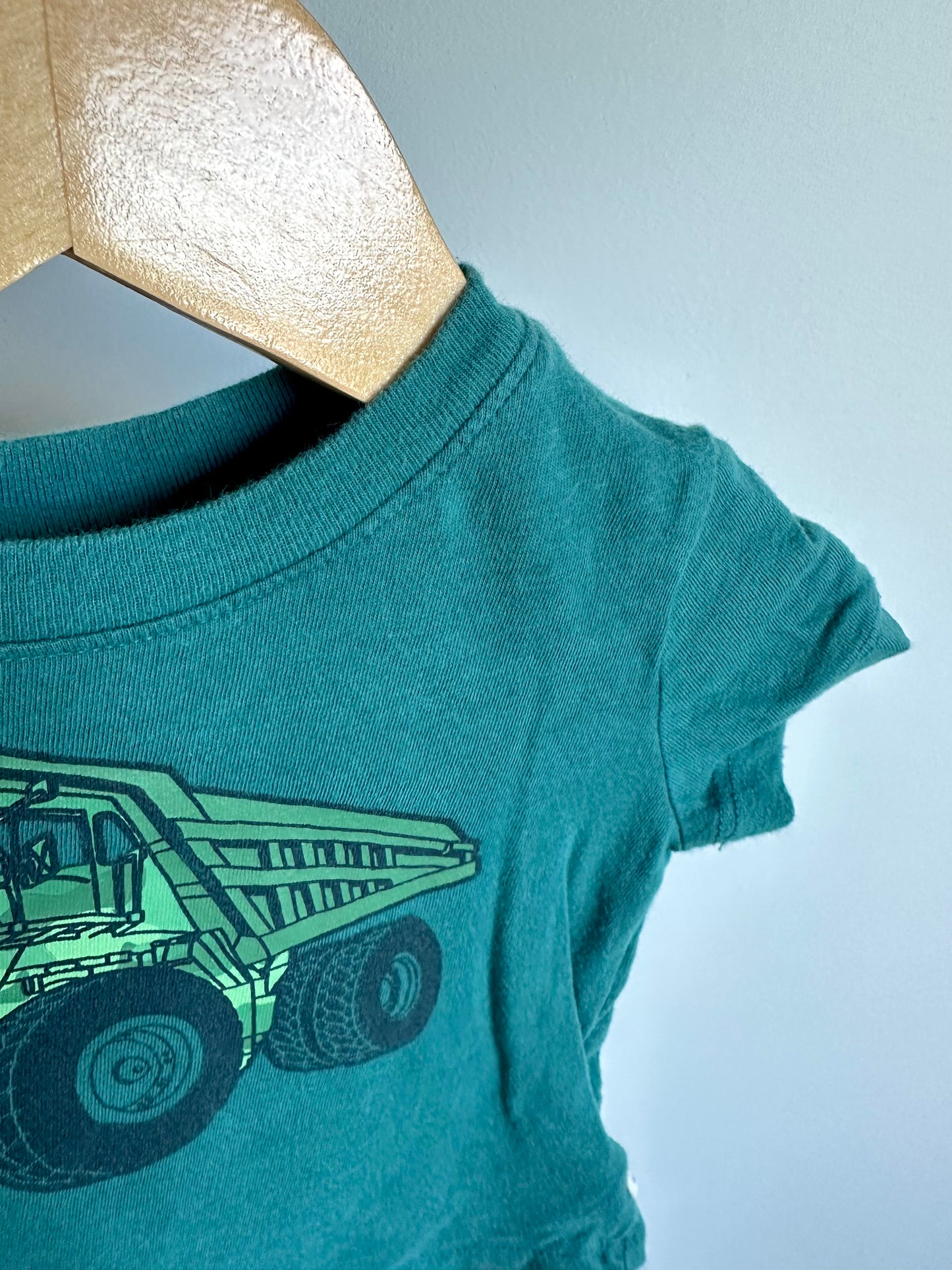 Teal Dump Truck T-Shirt / 3-6m