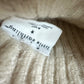 Cream Fuzzy Knit Leggings / 9-12m