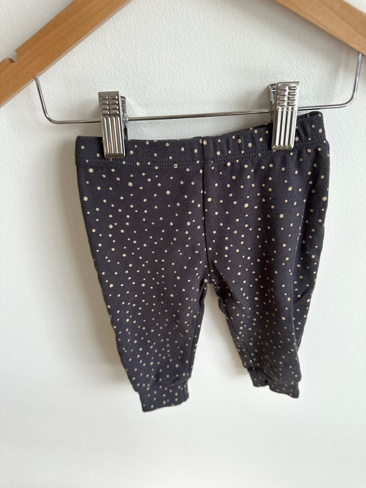 Tapered Dark Dotted Pants / 6m