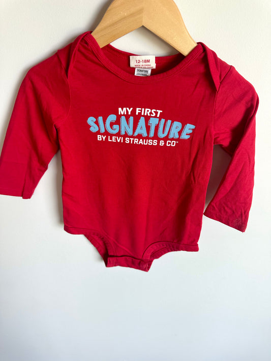 Levi's Red Bodysuit / 12-18m