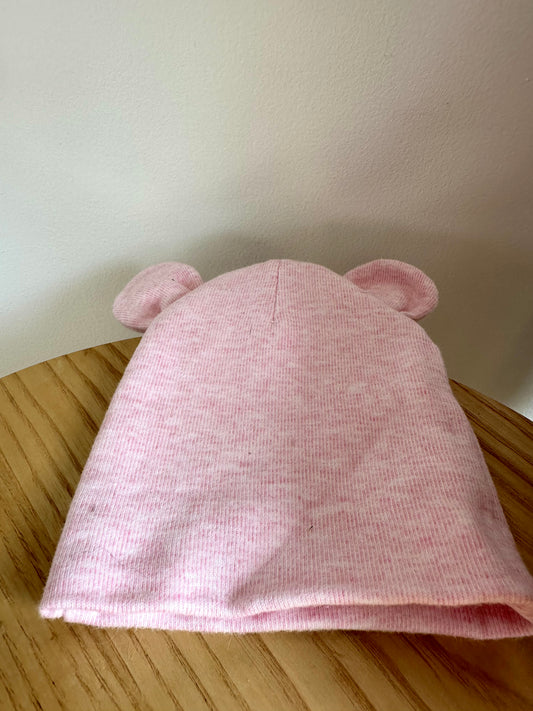 Pink Bear Beanie / 0-3m