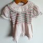 Vintage Made in Canada Floral Smocking Dress / 24m