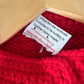 Handmade Red Knit Cardigan / 3T?