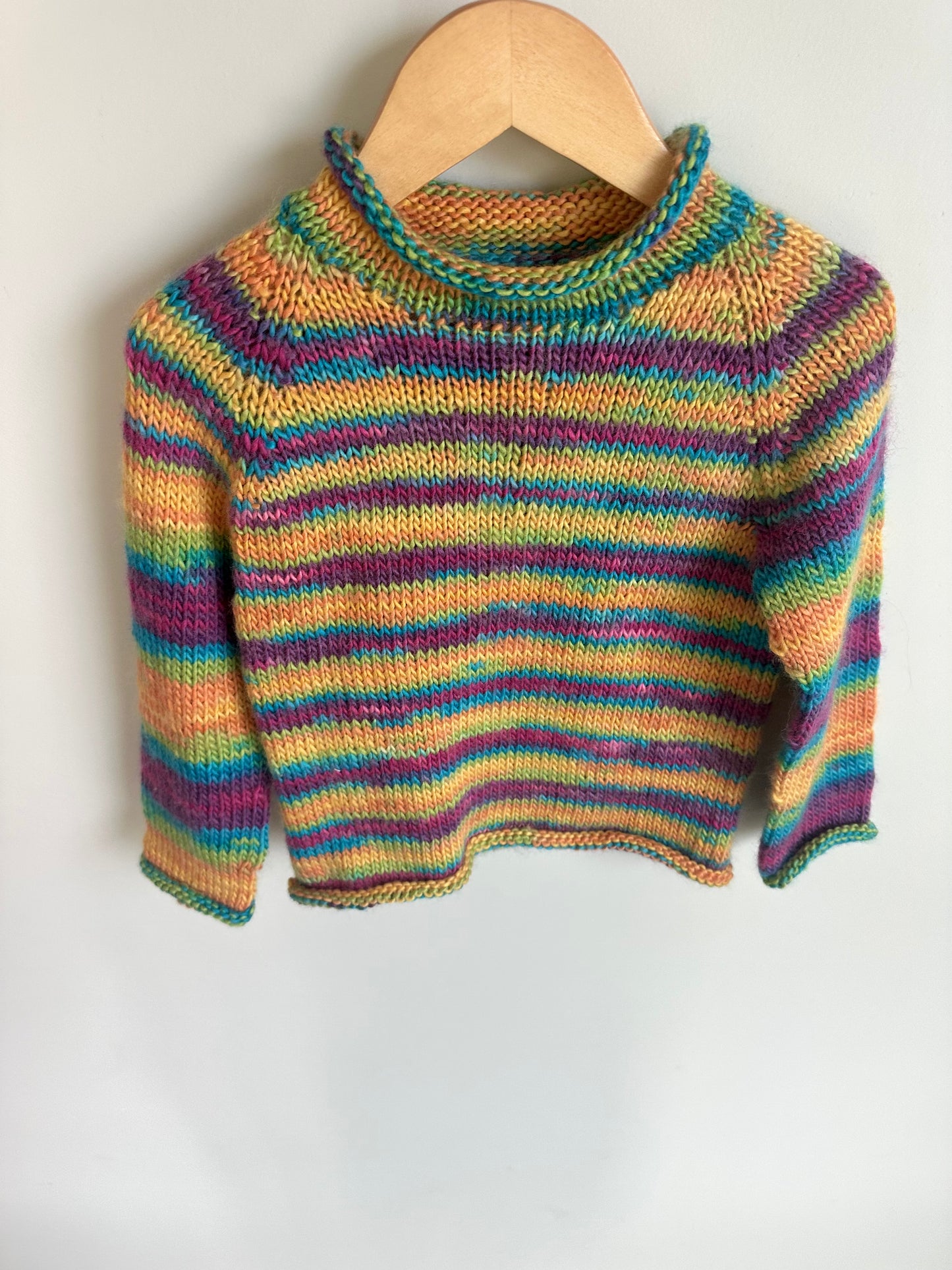 Handmade Striped Colorful Sweater / 2T?