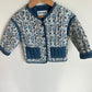 Quilted Floral Pocket Coat / 2T
