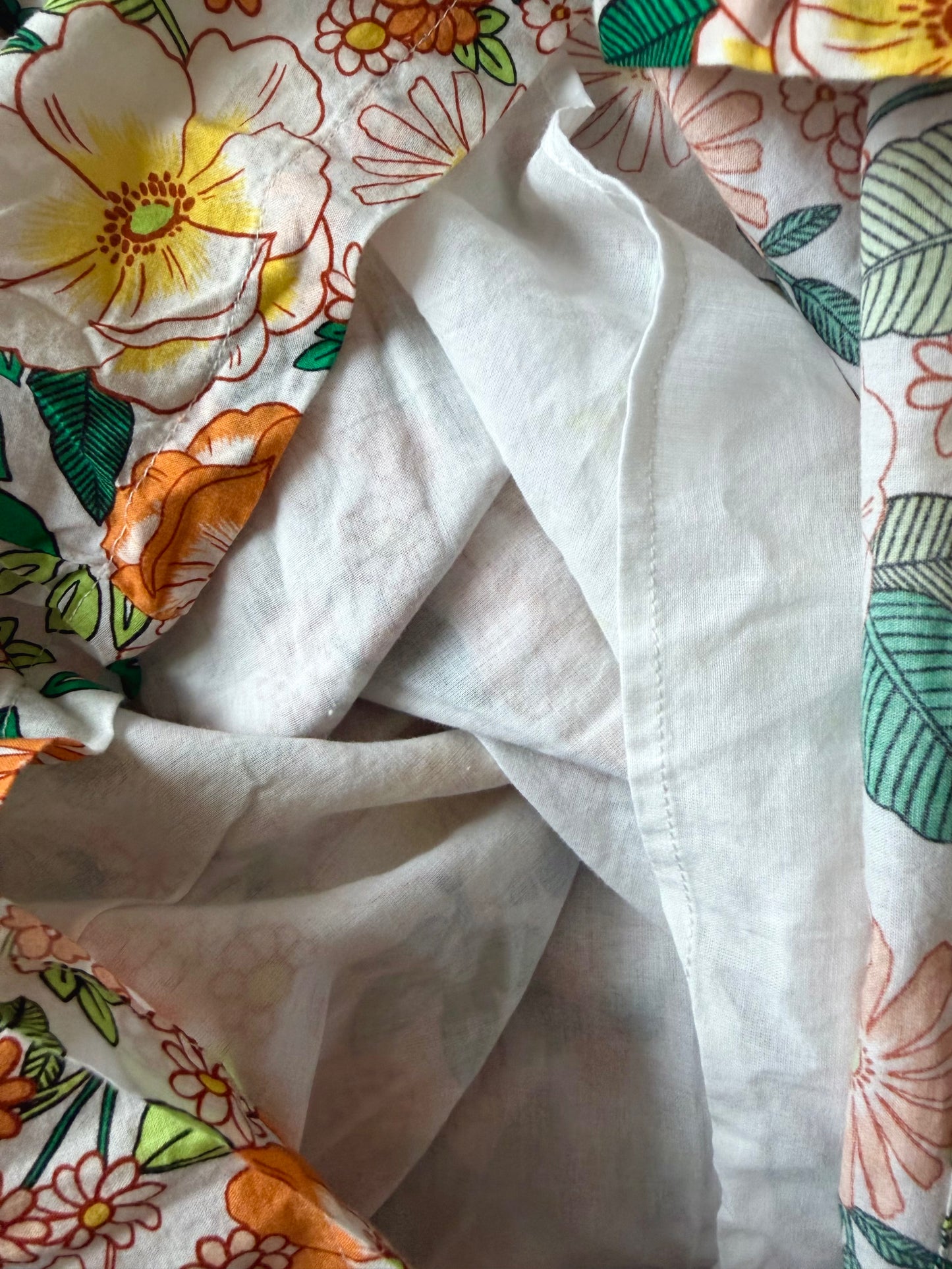 Floral Cotton Lined Dress / 2T