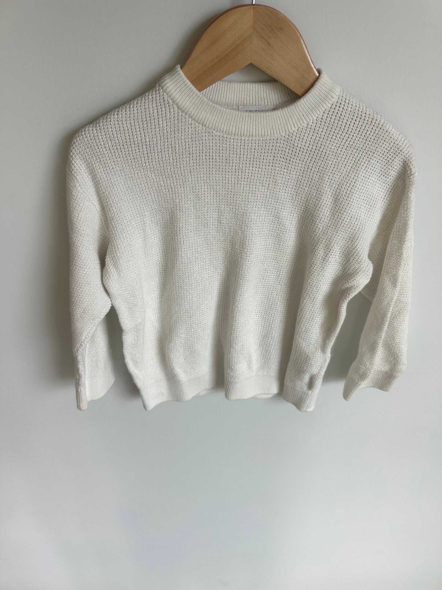 Cream Crew Neck Sweater (PLAY) / 2T