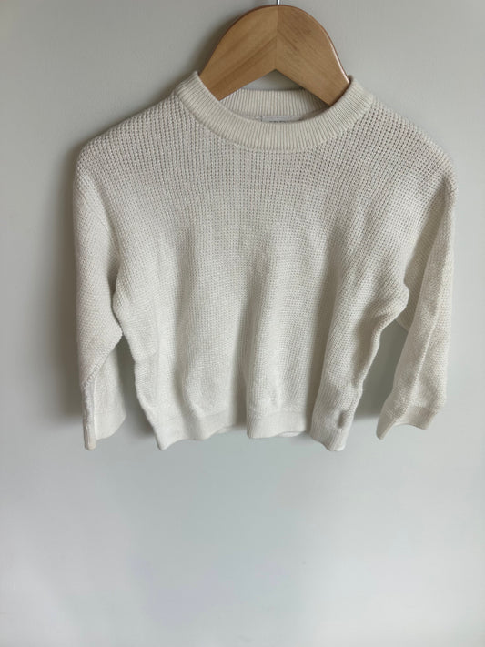 Cream Crew Neck Sweater (PLAY) / 2T