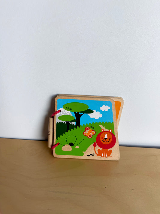Hape Wooden Animal Book / 0-1 years