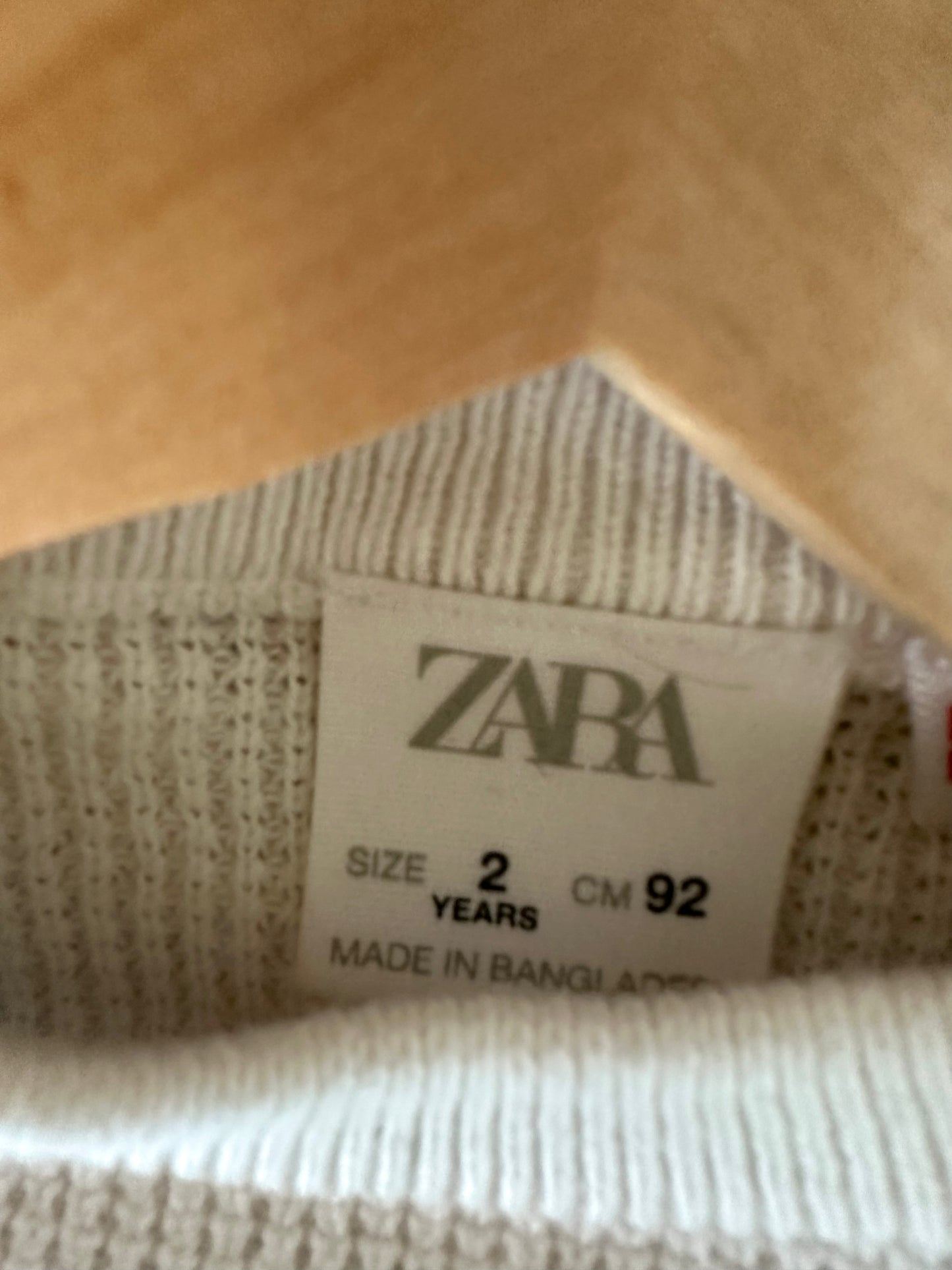 Cream Crew Neck Sweater (PLAY) / 2T