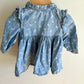 Gap Chambray Floral Dress / 6-12m