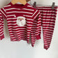 Santa Striped PJ Set / 24m-2T