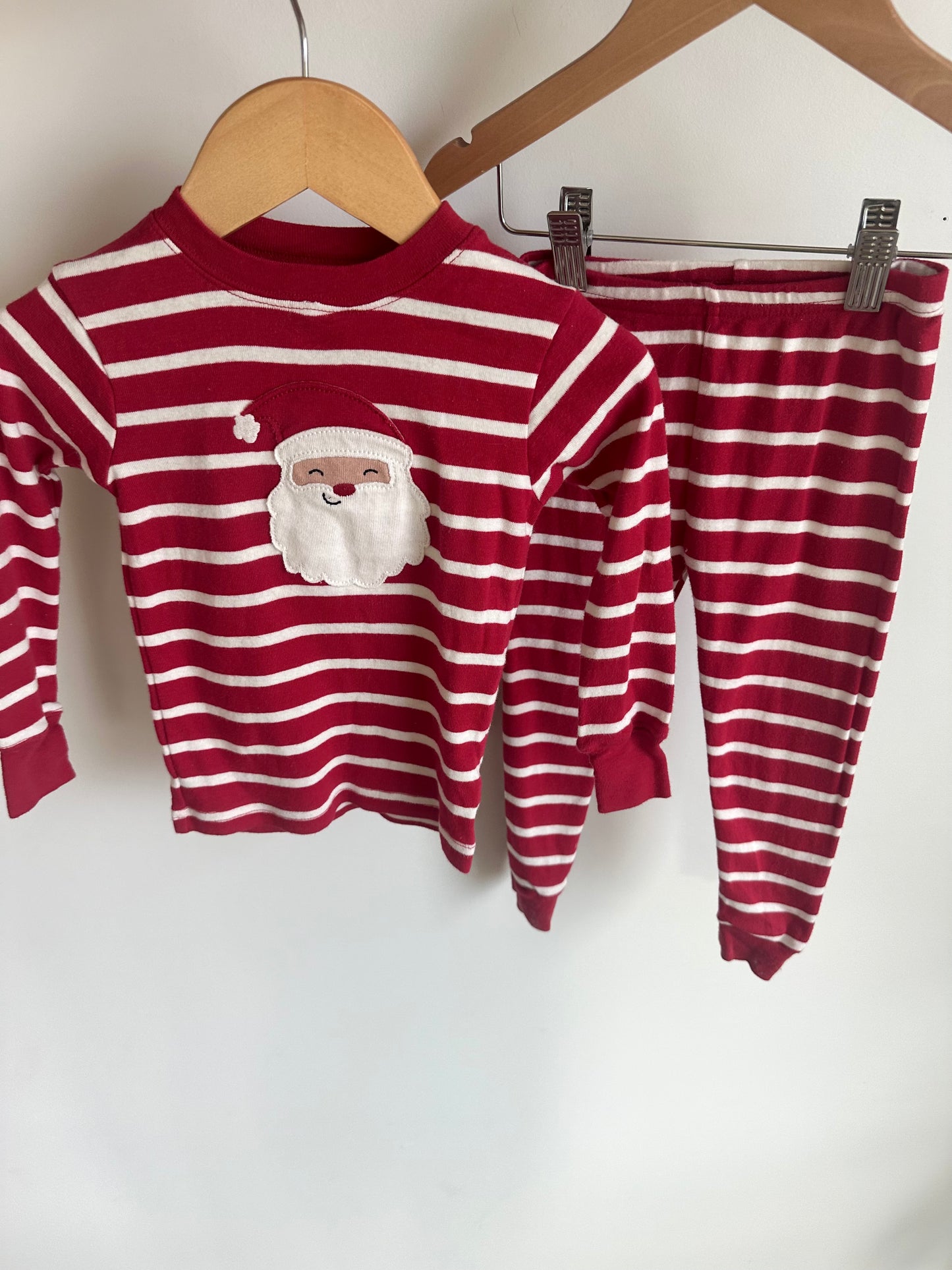 Santa Striped PJ Set / 24m-2T
