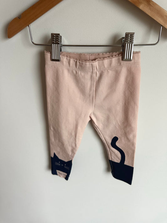 Tea Collection Blush Cat Leggings / 9-12m