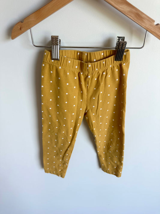 Marigold Dotted Pants / 18-24m