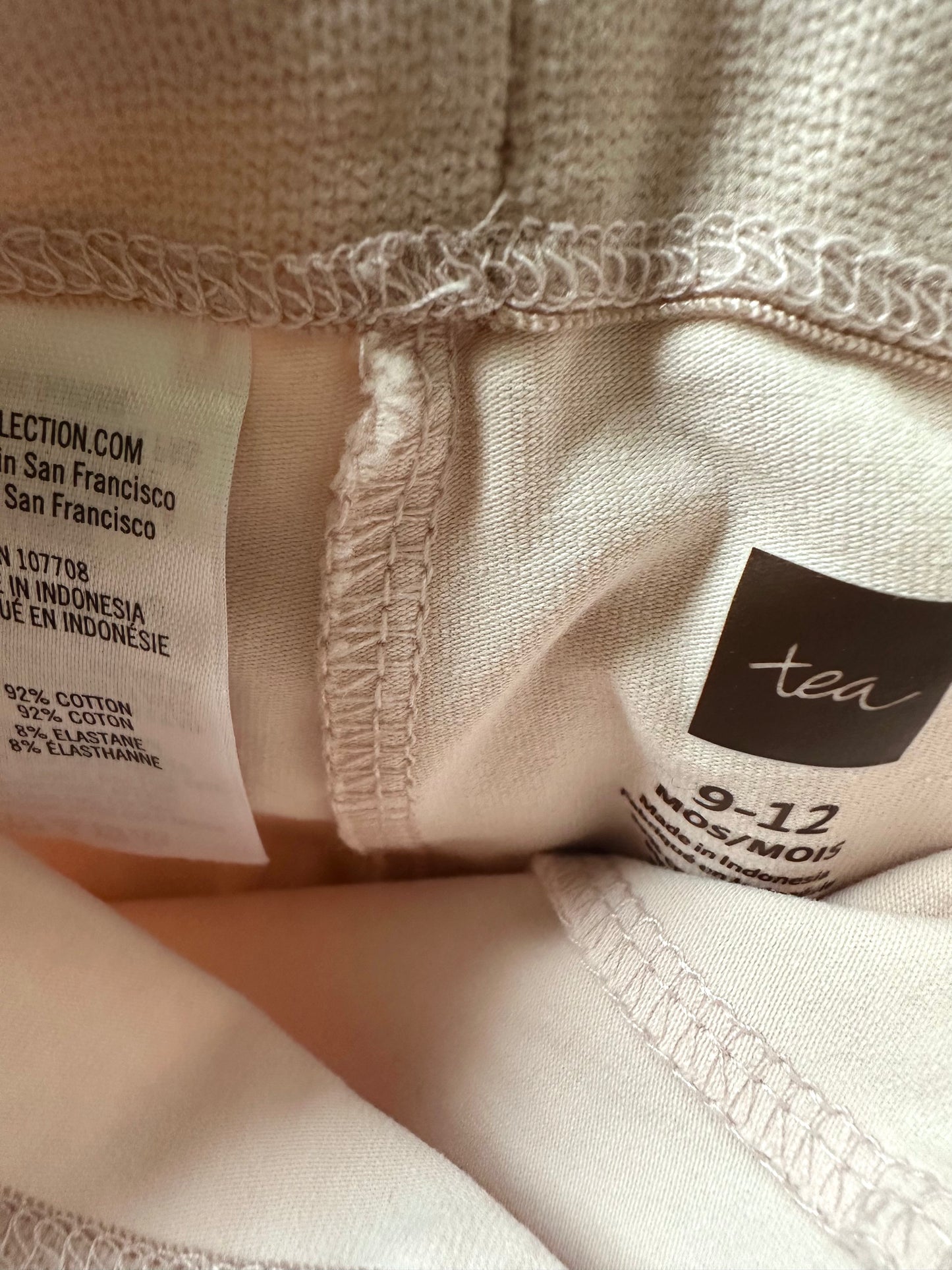 Tea Collection Blush Cat Leggings / 9-12m