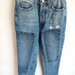 BDG Patch Sim Straight Jeans  / Size 25 (size 12 years?)