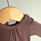 Wheat Organic Cotton Brown Bodysuit / 6-9m