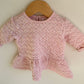 Pink Heart Quilted Dress / 0-3m