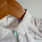 Vintage White with Blue Ribbon Dress / 6-12m