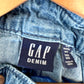 Gap Denim Bubble Romper / 3-6m