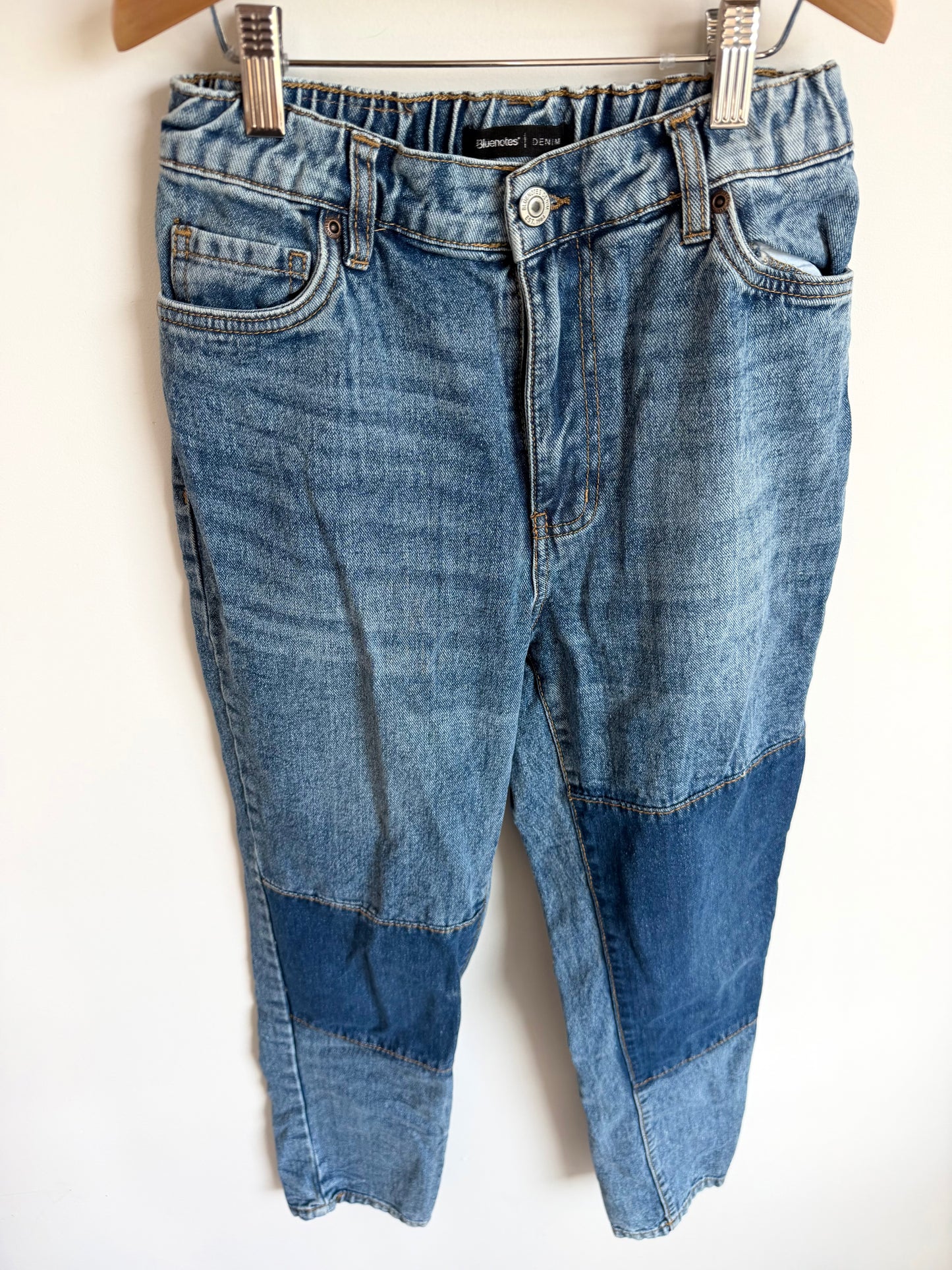 High Rise Two Toned Jeans  / Size 0 (size 12 years?)