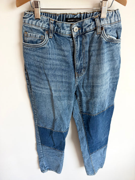 High Rise Two Toned Jeans  / Size 0 (size 12 years?)