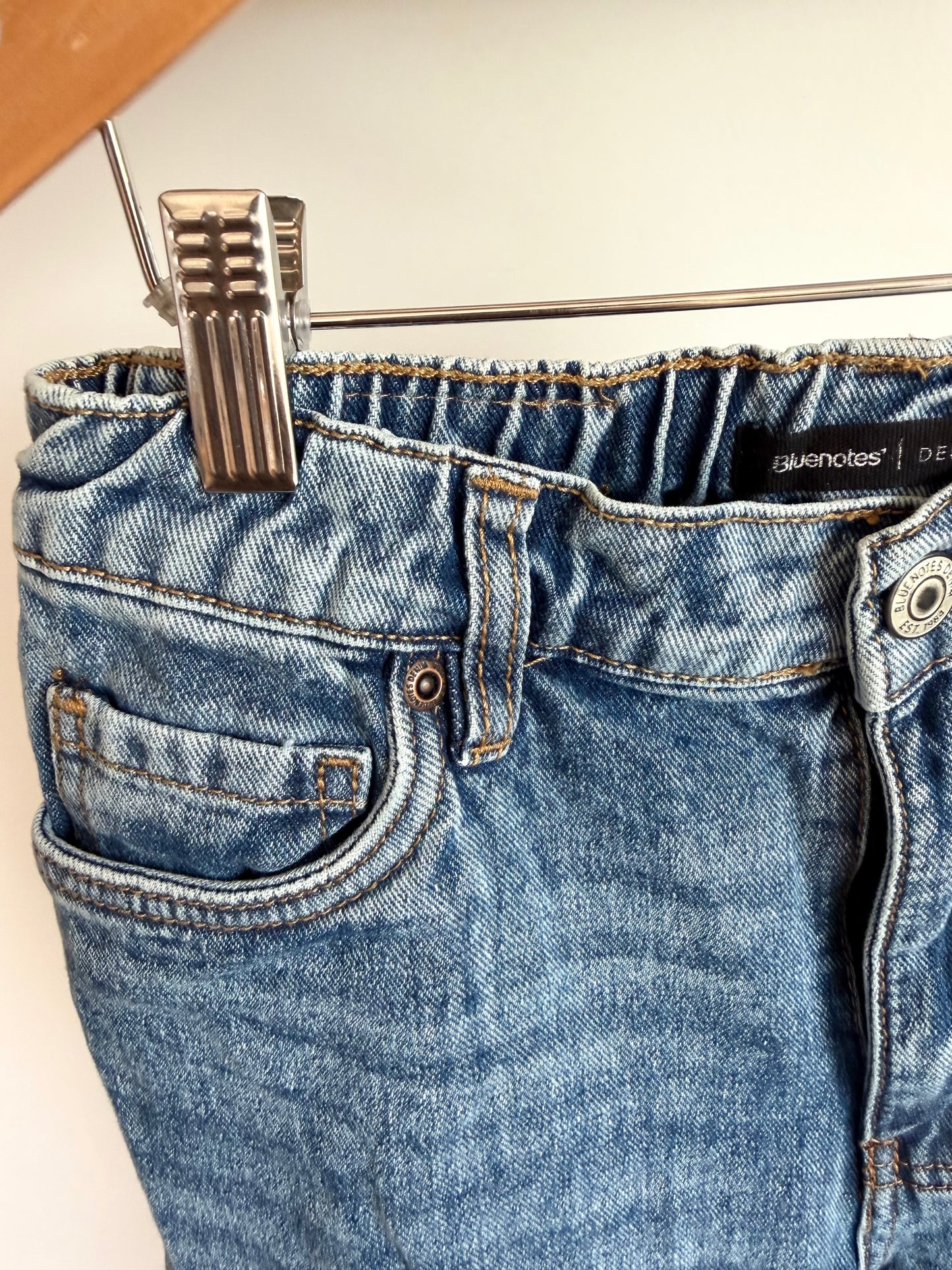 High Rise Two Toned Jeans  / Size 0 (size 12 years?)