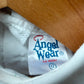 Vintage White with Blue Ribbon Dress / 6-12m