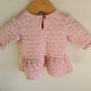 Pink Heart Quilted Dress / 0-3m