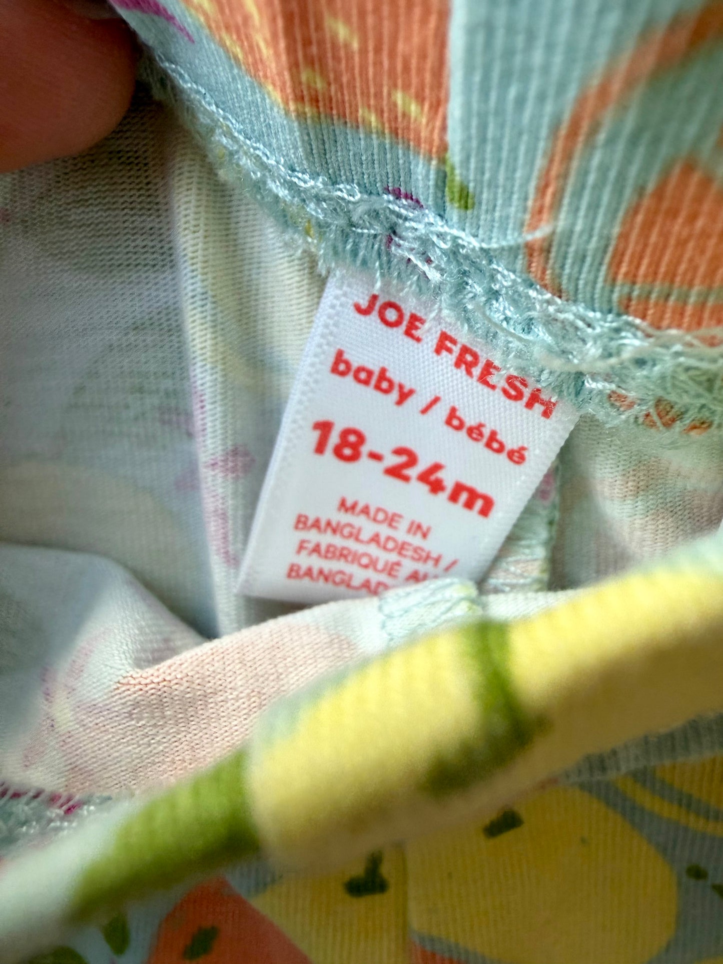 Lemon Orange Leggings / 18-24m