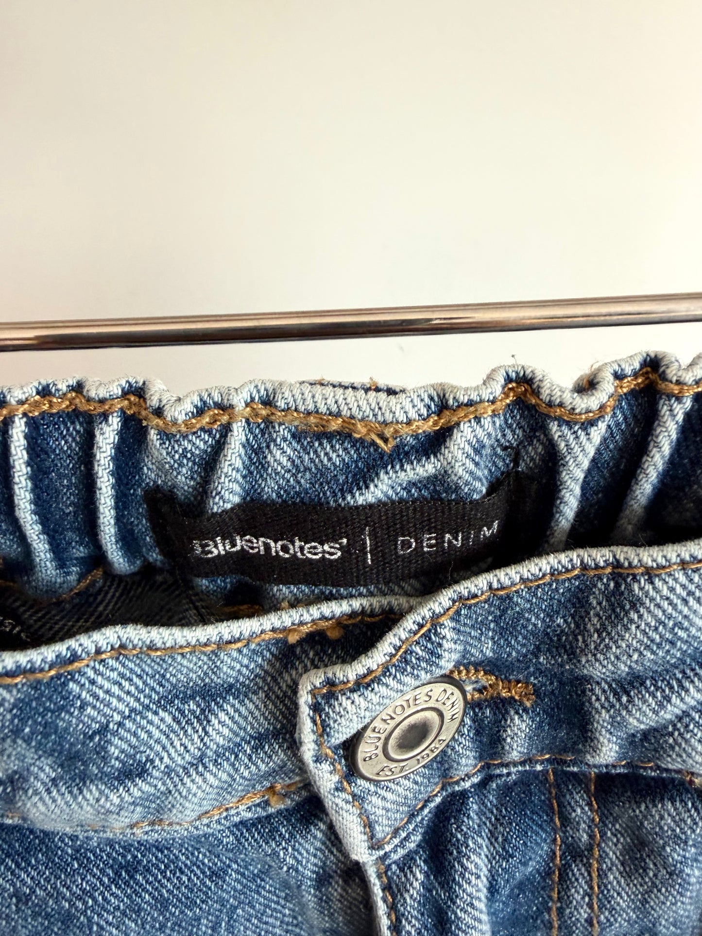 High Rise Two Toned Jeans  / Size 0 (size 12 years?)