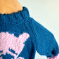 Handmade Orca Whales Sweater / 6m