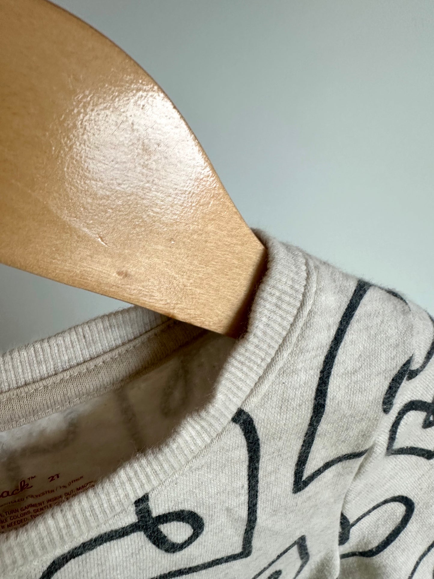 Heart Lines Sweater / 2T