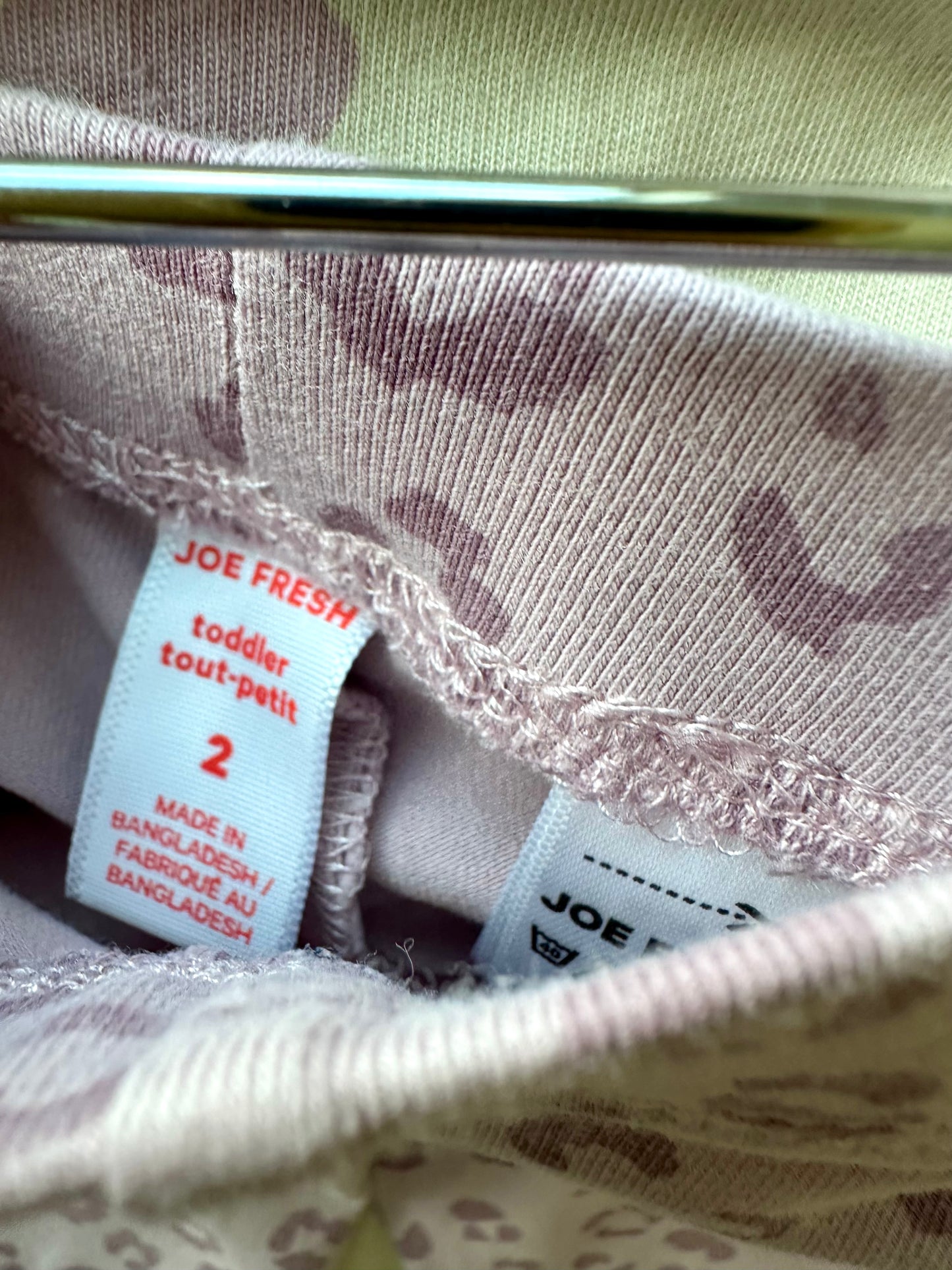 Pink Animal Print Leggings / 2T