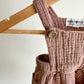 Organic Fawn Muslin Dress / 0-3m