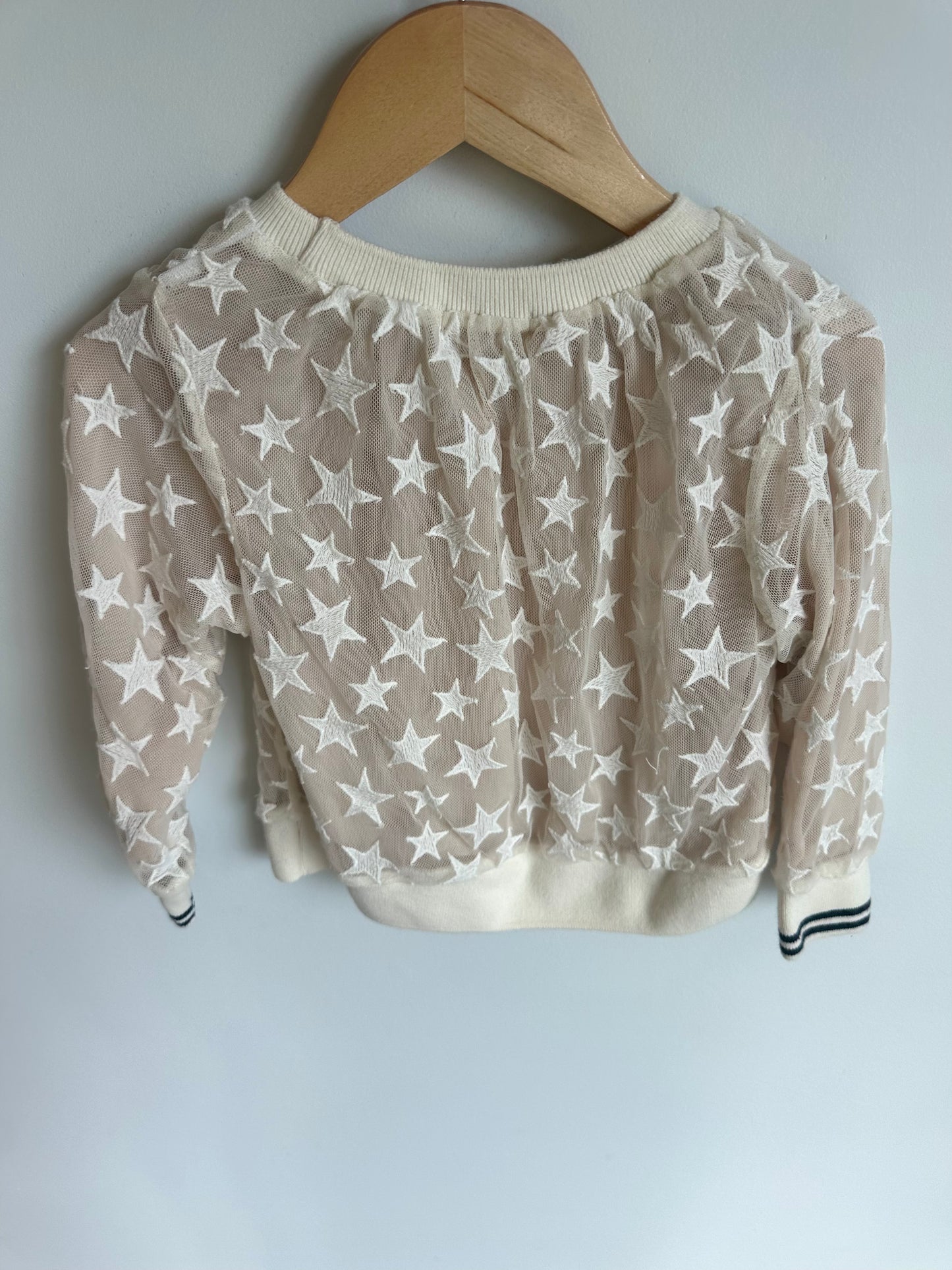 Cream Stars Sweater / 2T