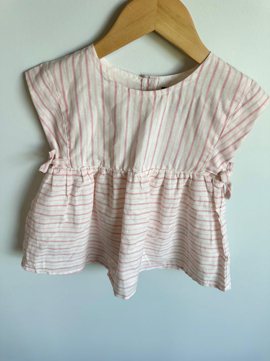 Pink Stripes Top / 4T