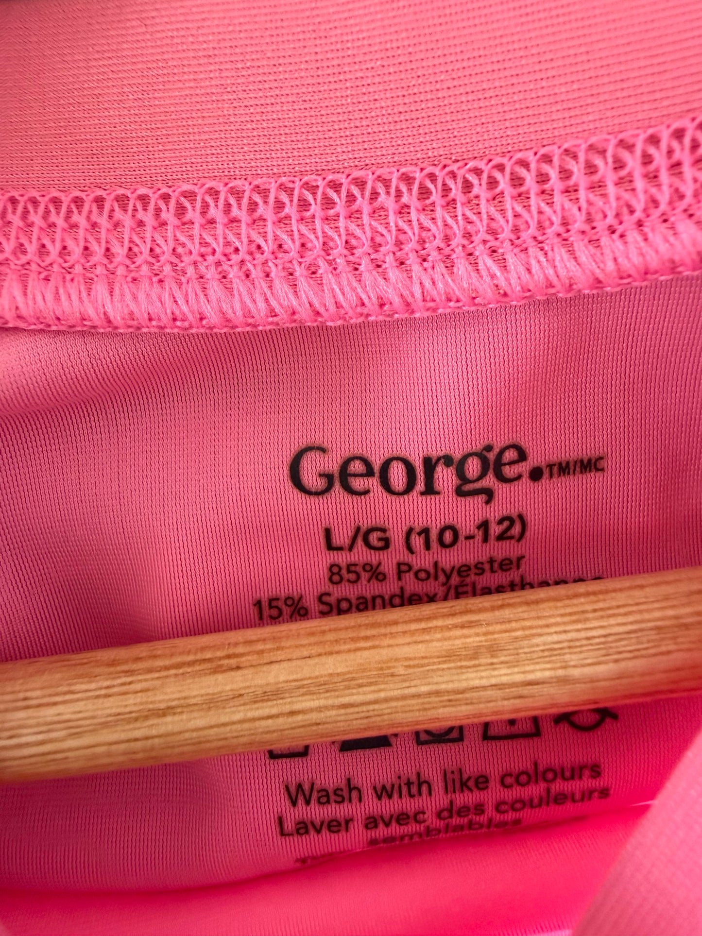 Star Pink Swim Top / 10-12 years
