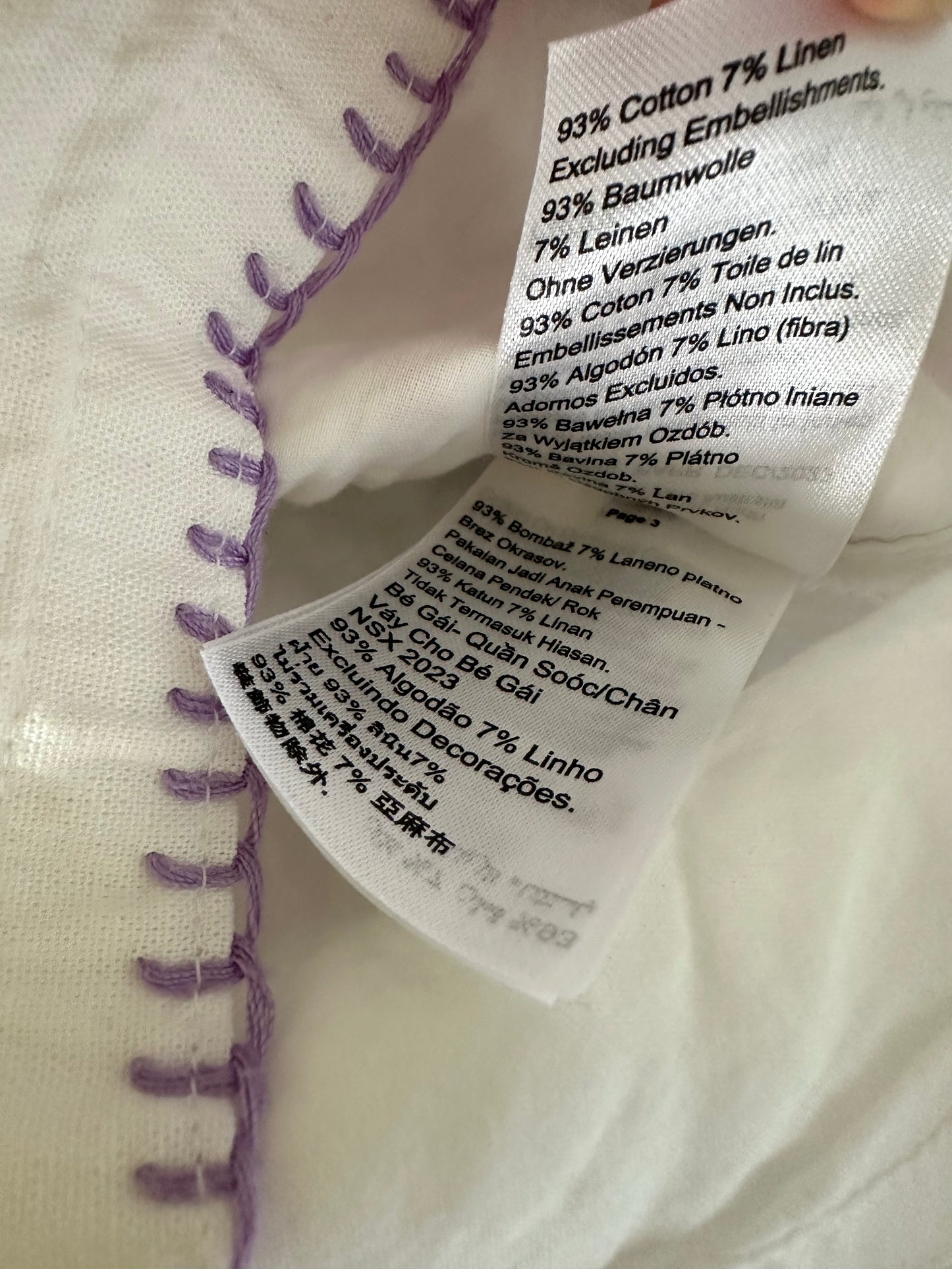 Embroidery on Pockets Shorts / 2T